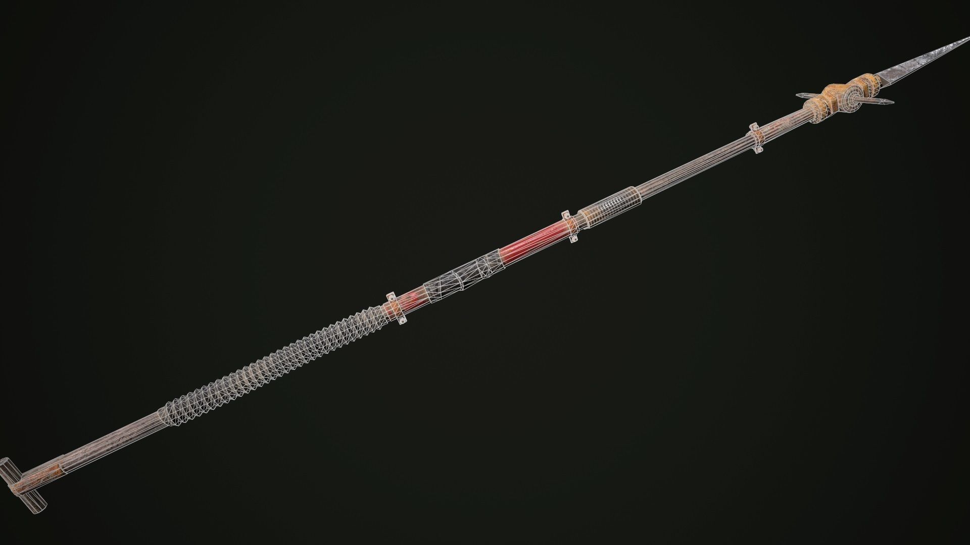 Melee weapon pack Low-poly 3D model_8