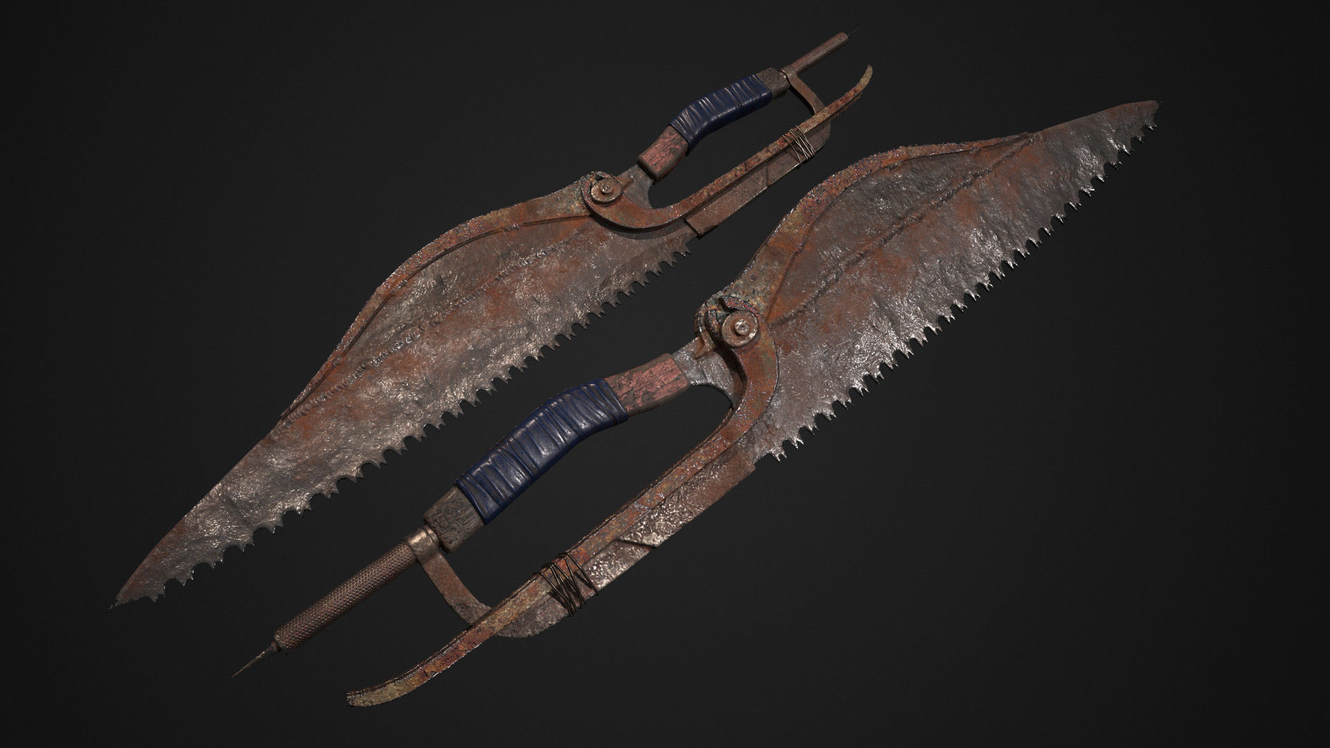 Melee weapon pack Low-poly 3D model_3