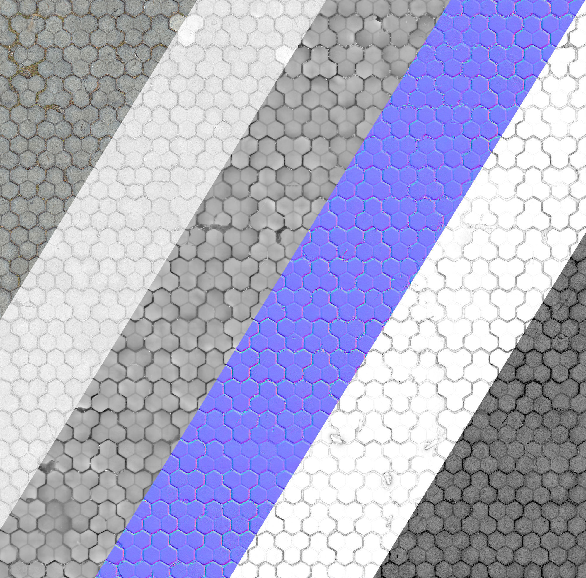 Ultra realistic Tiles Floor Scan 3D model_5