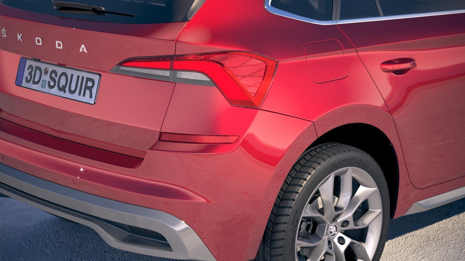 Skoda Kamiq 2020 3D model_3