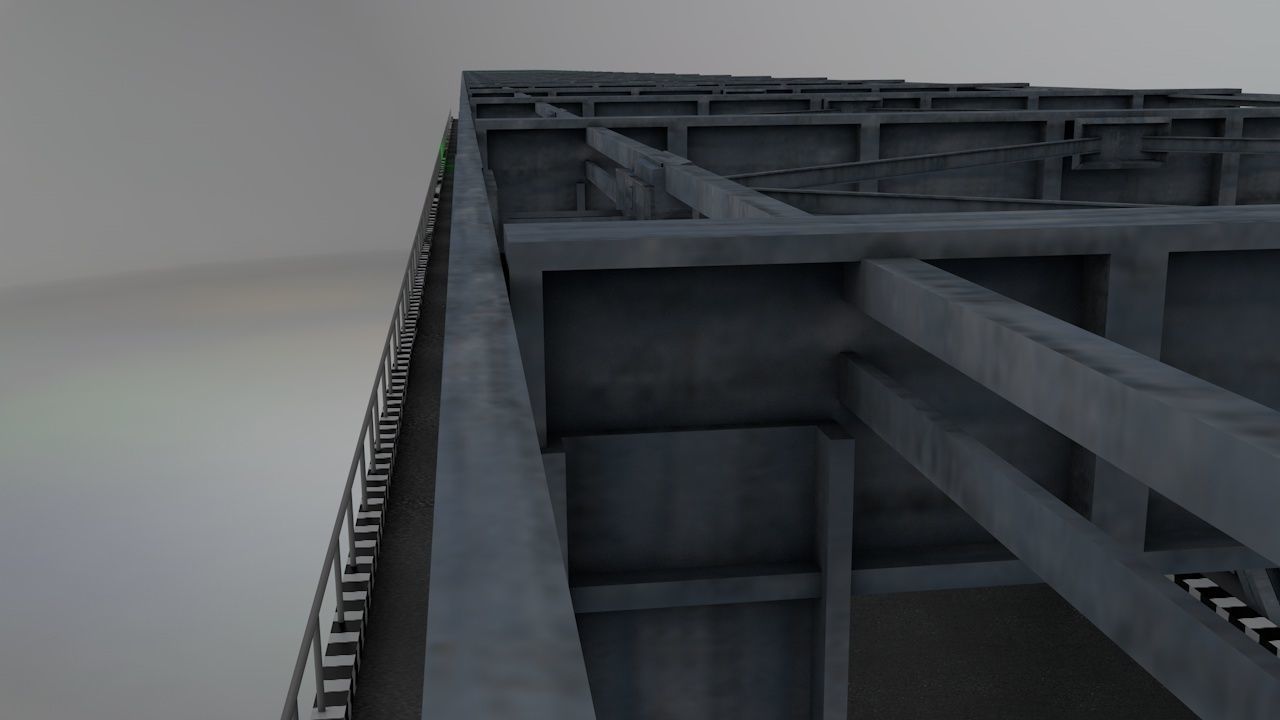 HP steel bridge Points 3D model_5