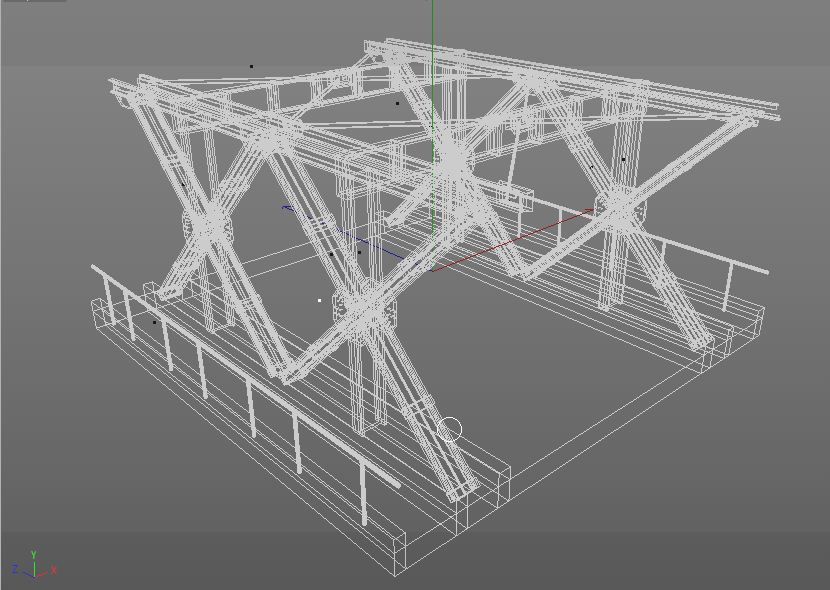 HP steel bridge Points 3D model_12