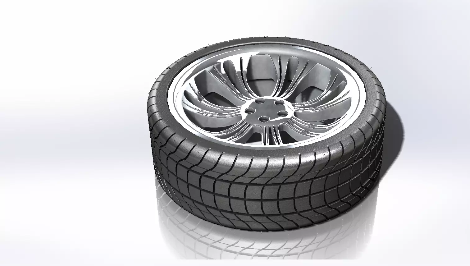 Alloy Wheel 1 3D model_0