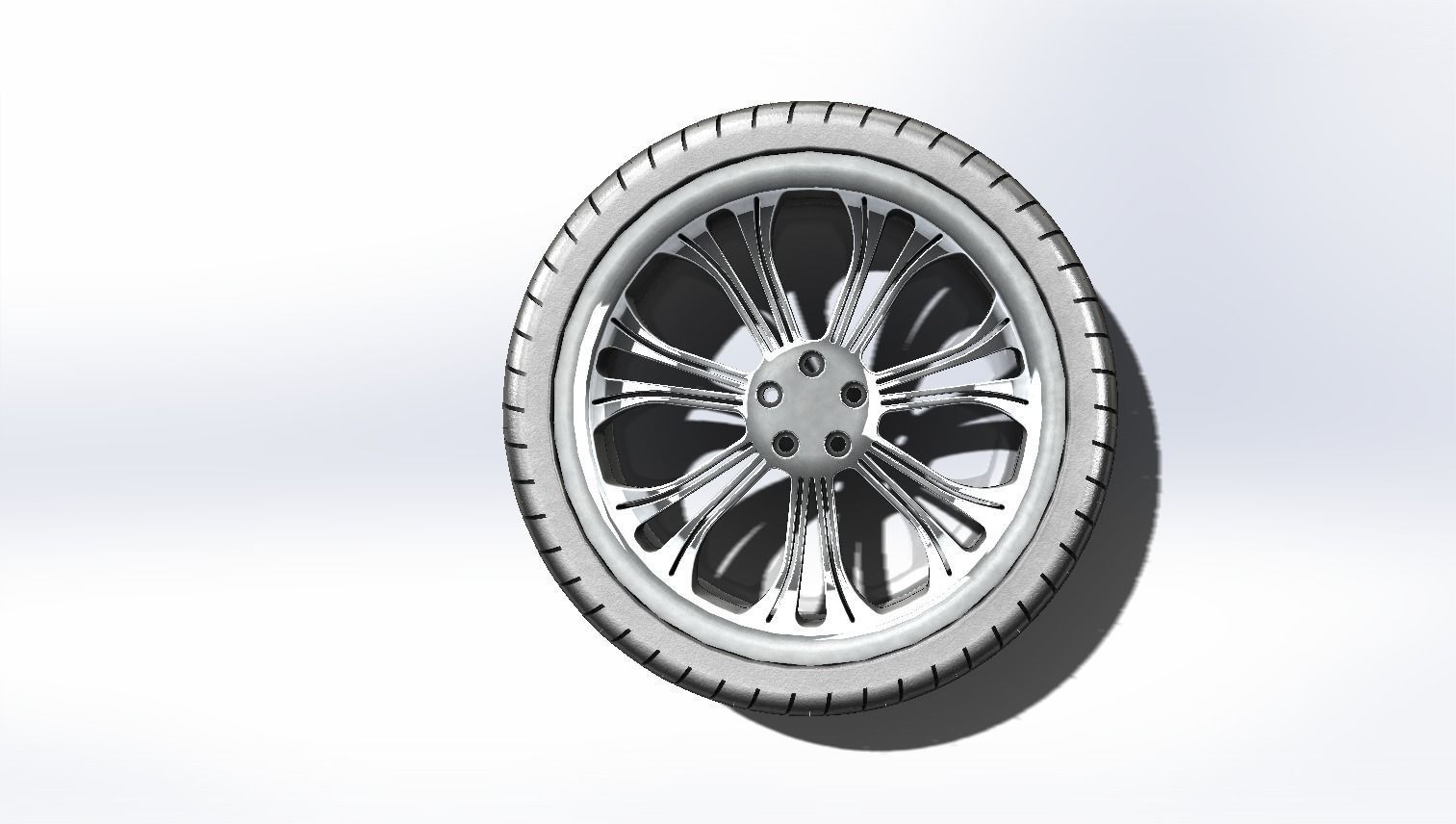 Alloy Wheel 1 3D model_3