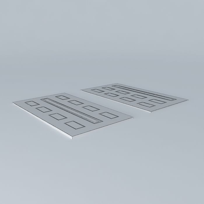 Red doors 3D model_3