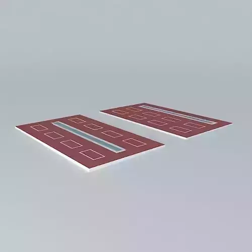 Red doors 3D model