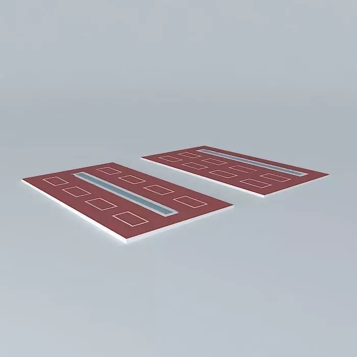 Red doors 3D model_0