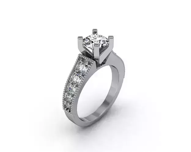 Engagement Ring With Diamonds