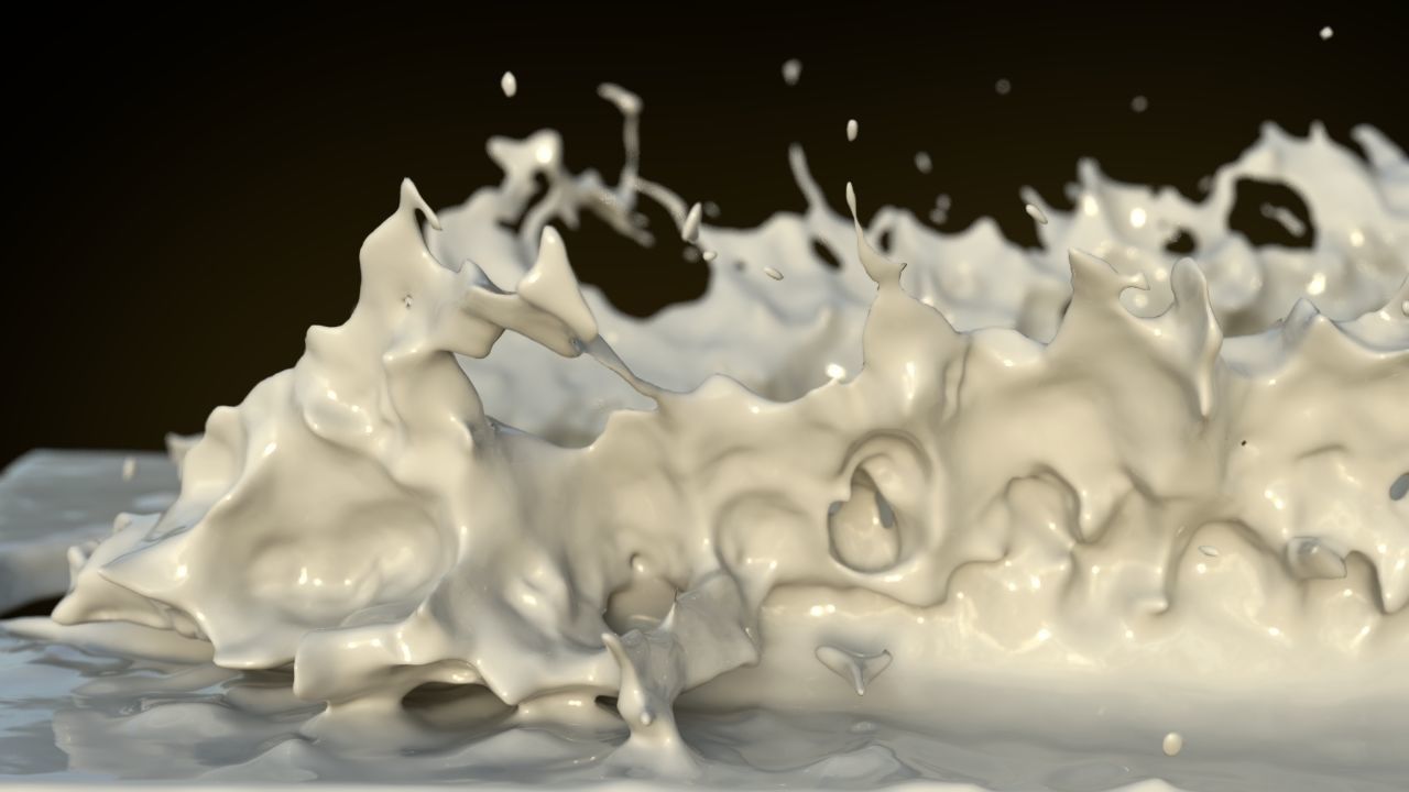 Puddle splash 3D model_3