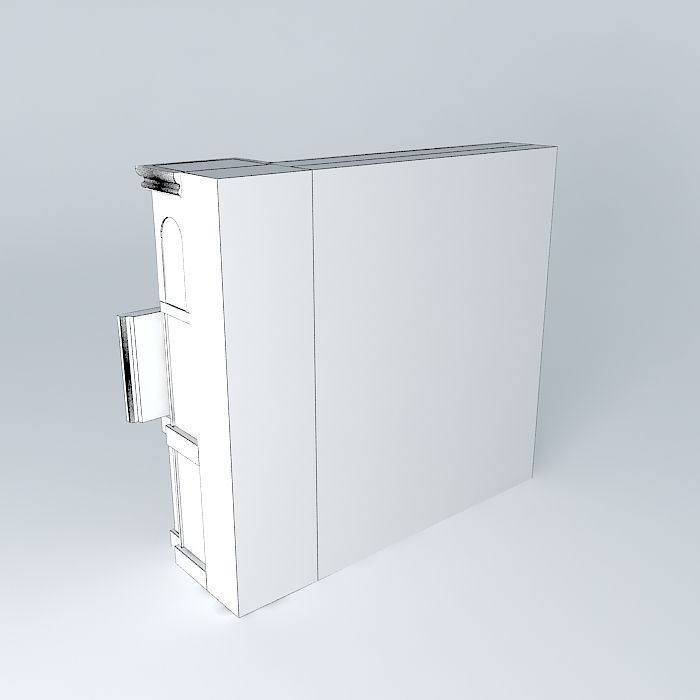 Entertainment console 3D model_4