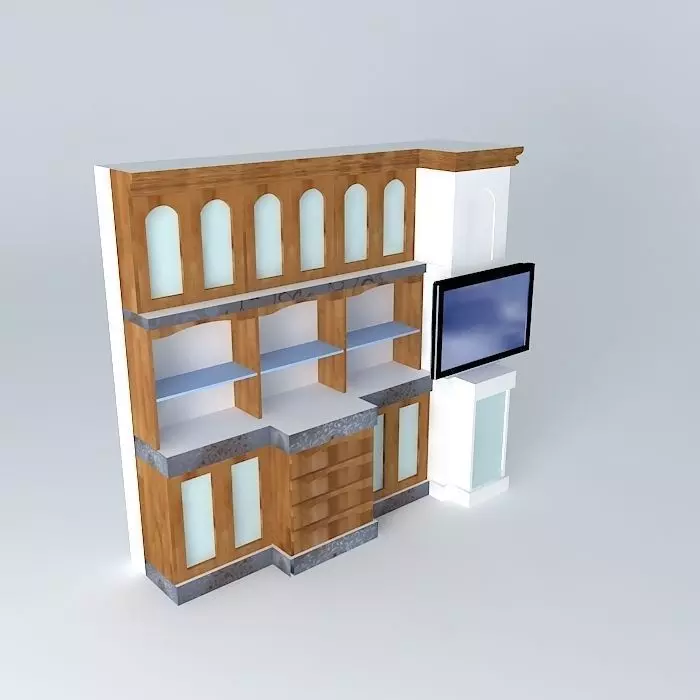 Entertainment console 3D model_0