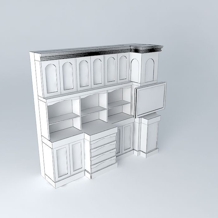 Entertainment console 3D model_3