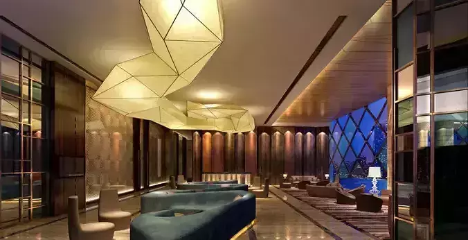 Lobby Recreation 3D model