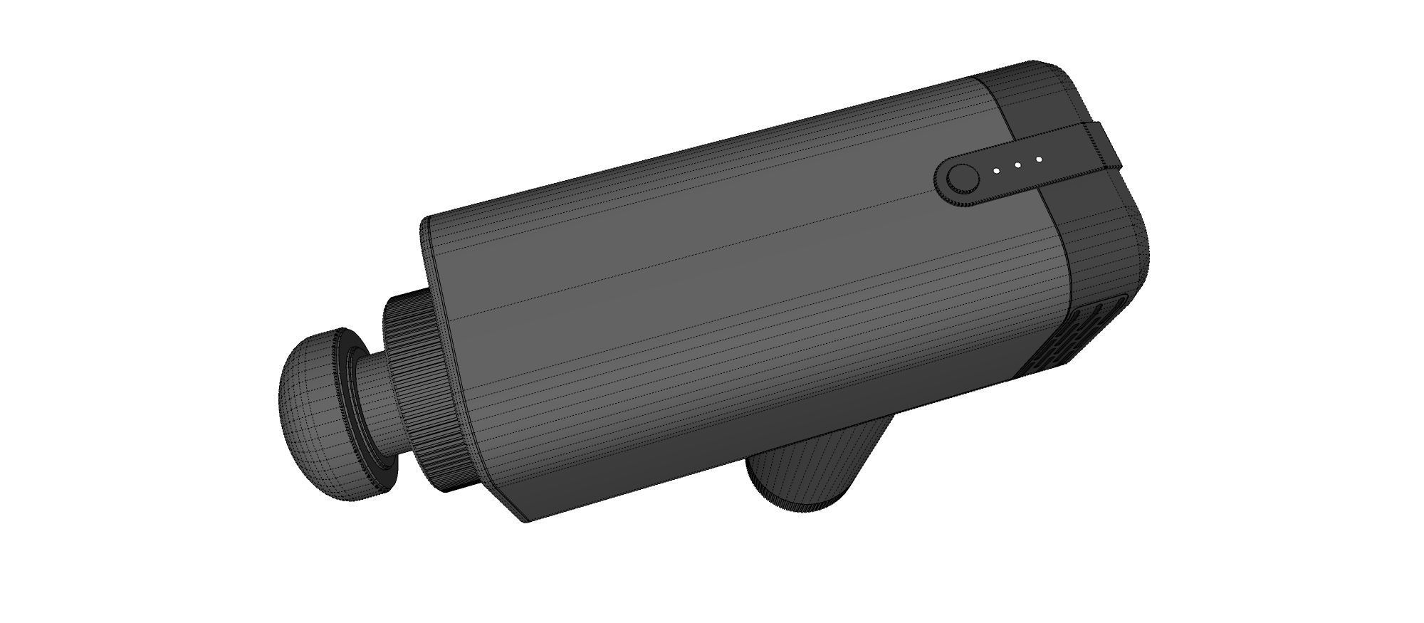 massage gun Free 3D model_12