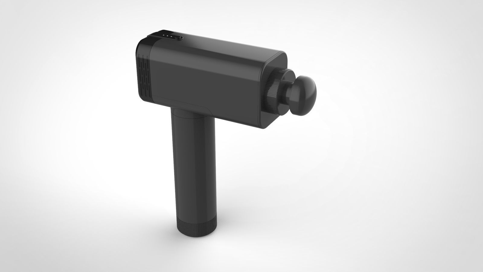 massage gun Free 3D model_4
