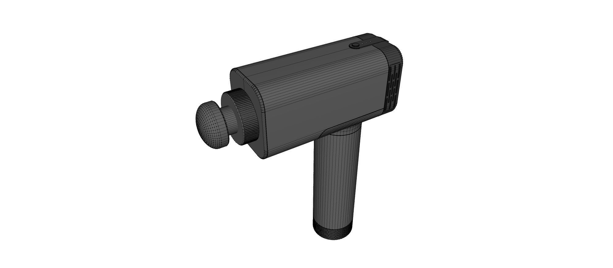 massage gun Free 3D model_10