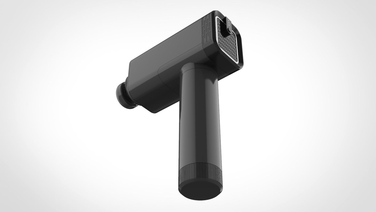 massage gun Free 3D model_9