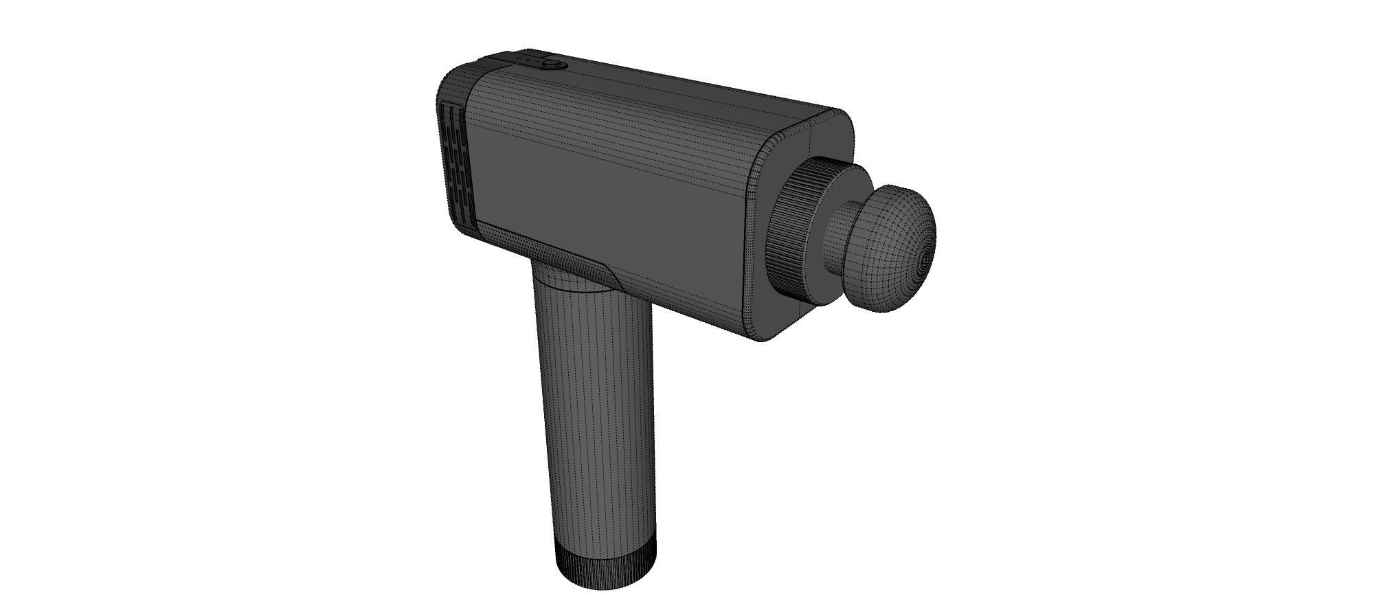 massage gun Free 3D model_13