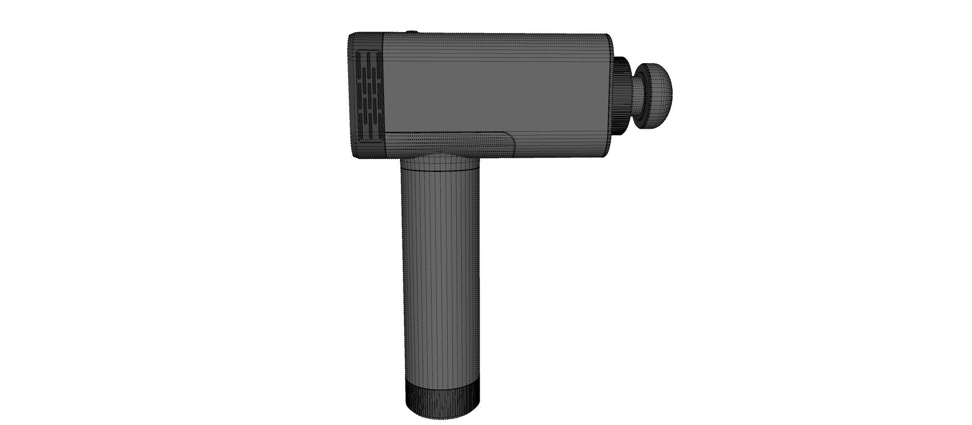 massage gun Free 3D model_14