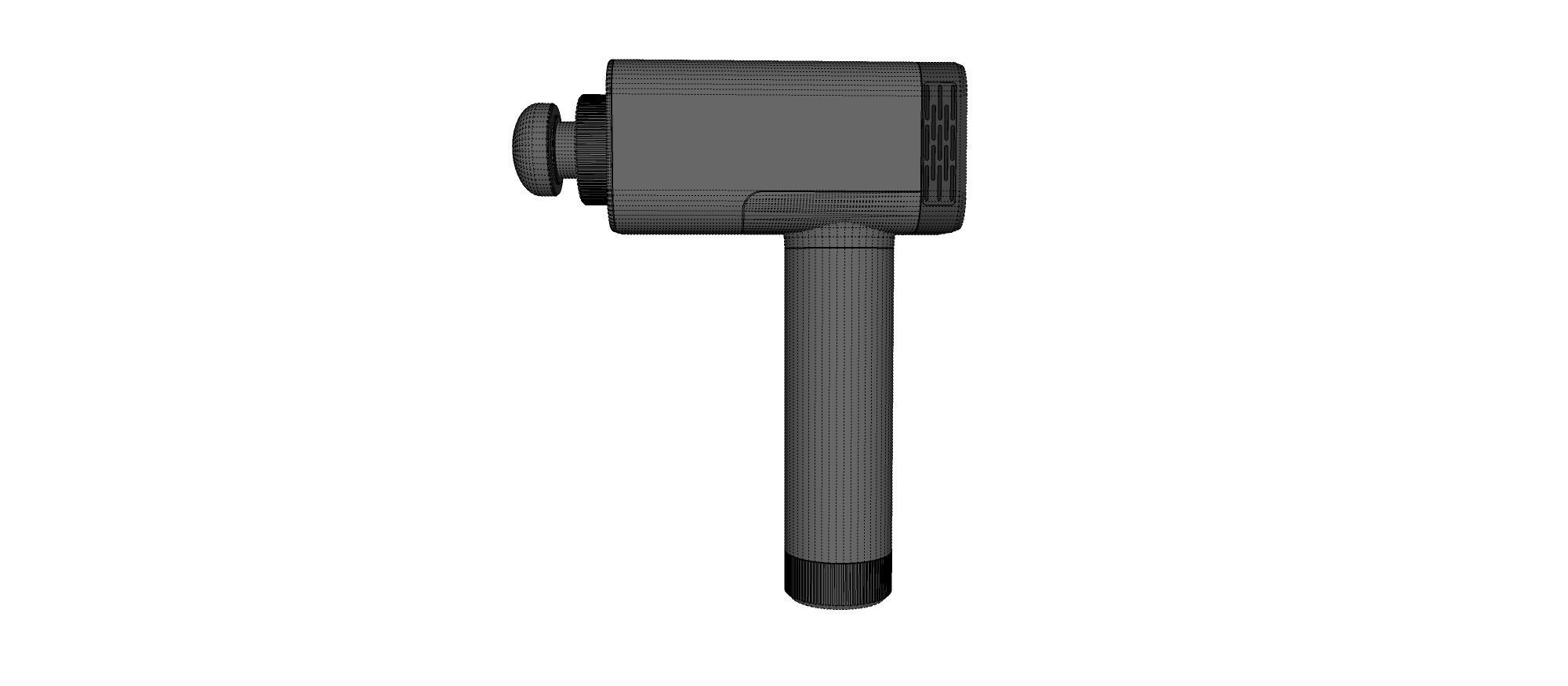 massage gun Free 3D model_18