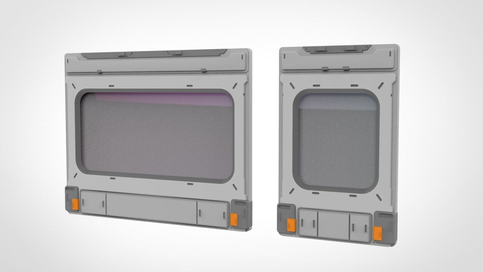 sci-fi Architecture kitbash 23 3D model_8