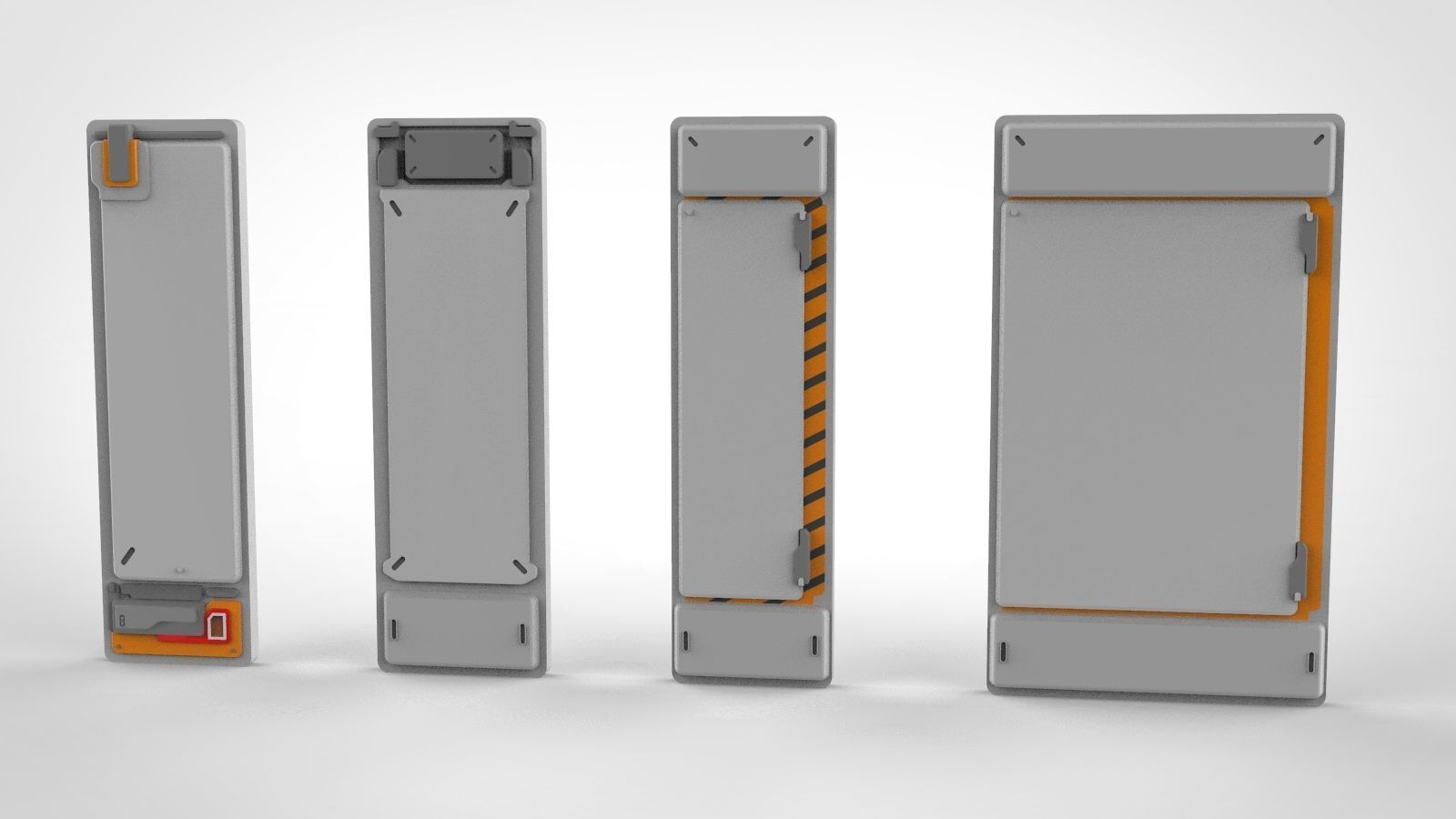 sci-fi Architecture kitbash 23 3D model_11