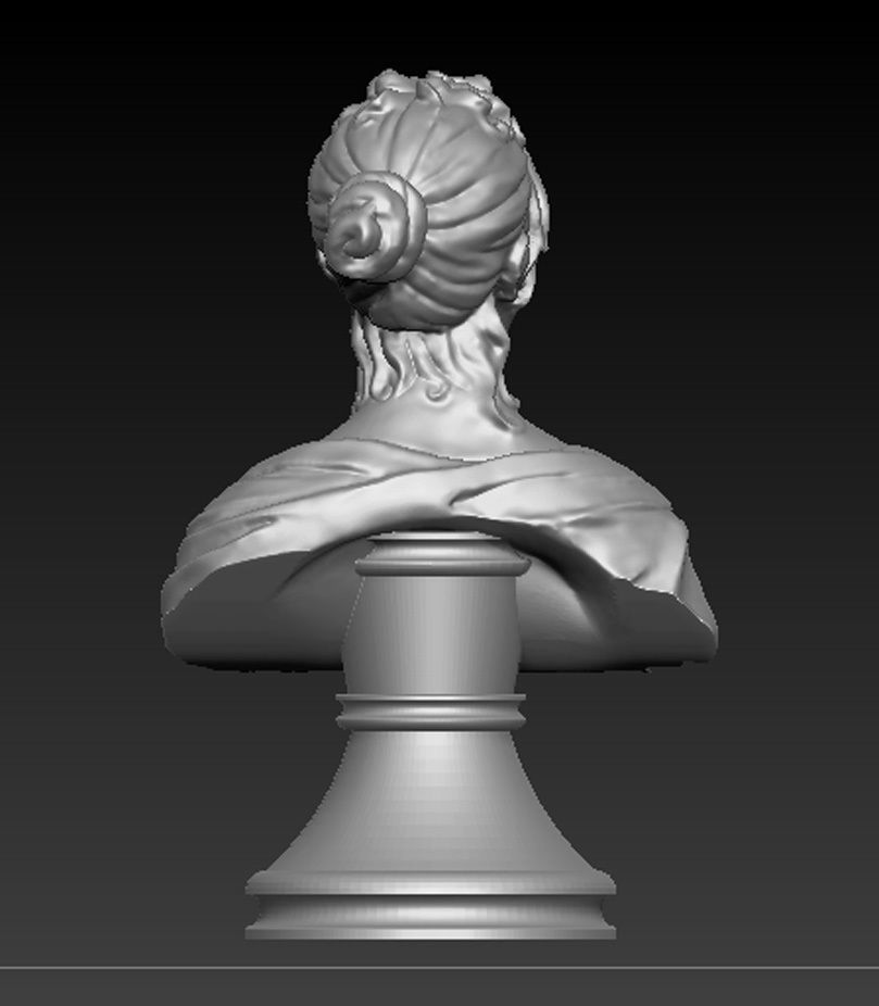 Bust of Woman 3d model 3D print model_3