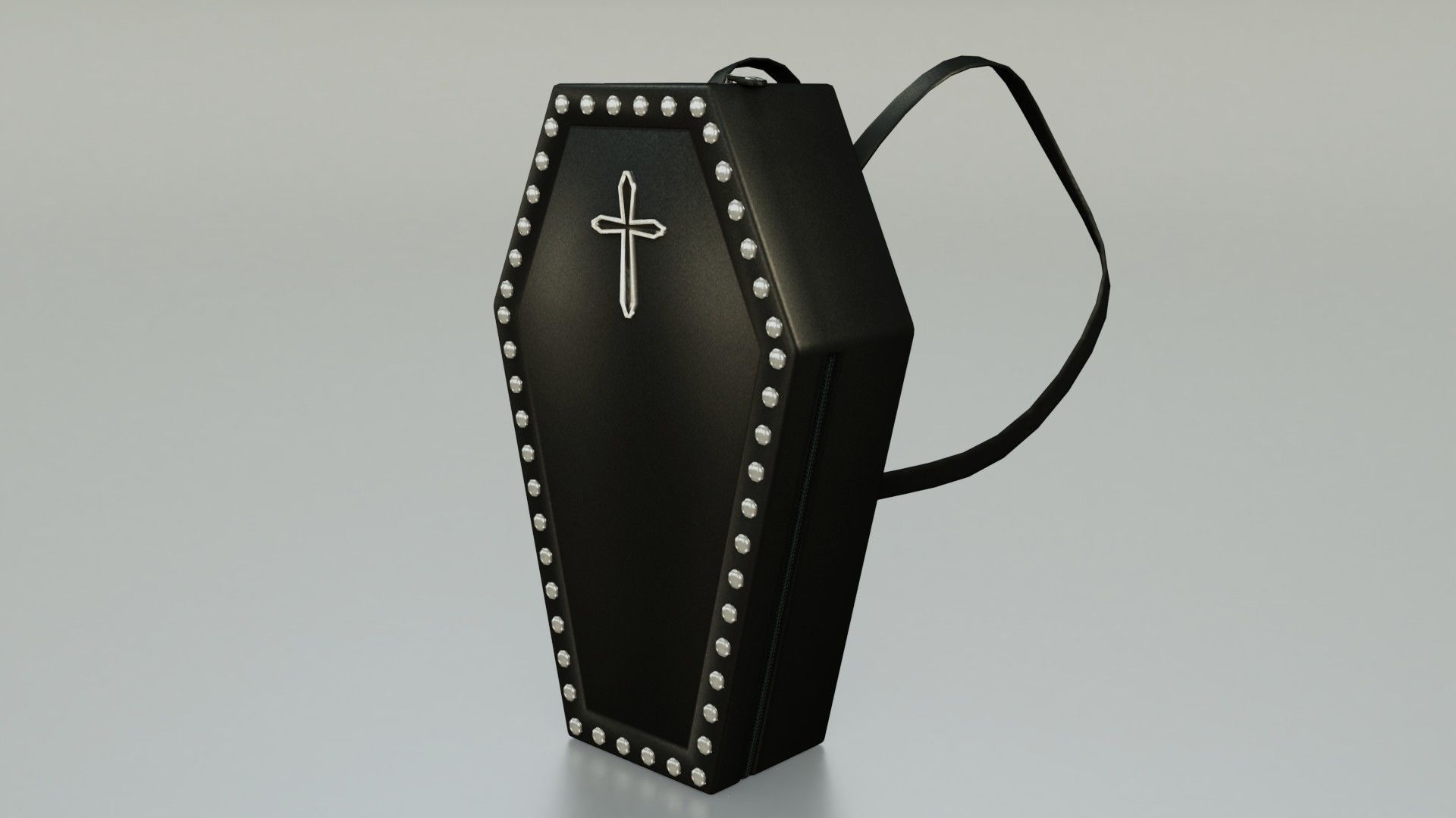 Coffin bag backpack - Low poly model Low-poly 3D model_1