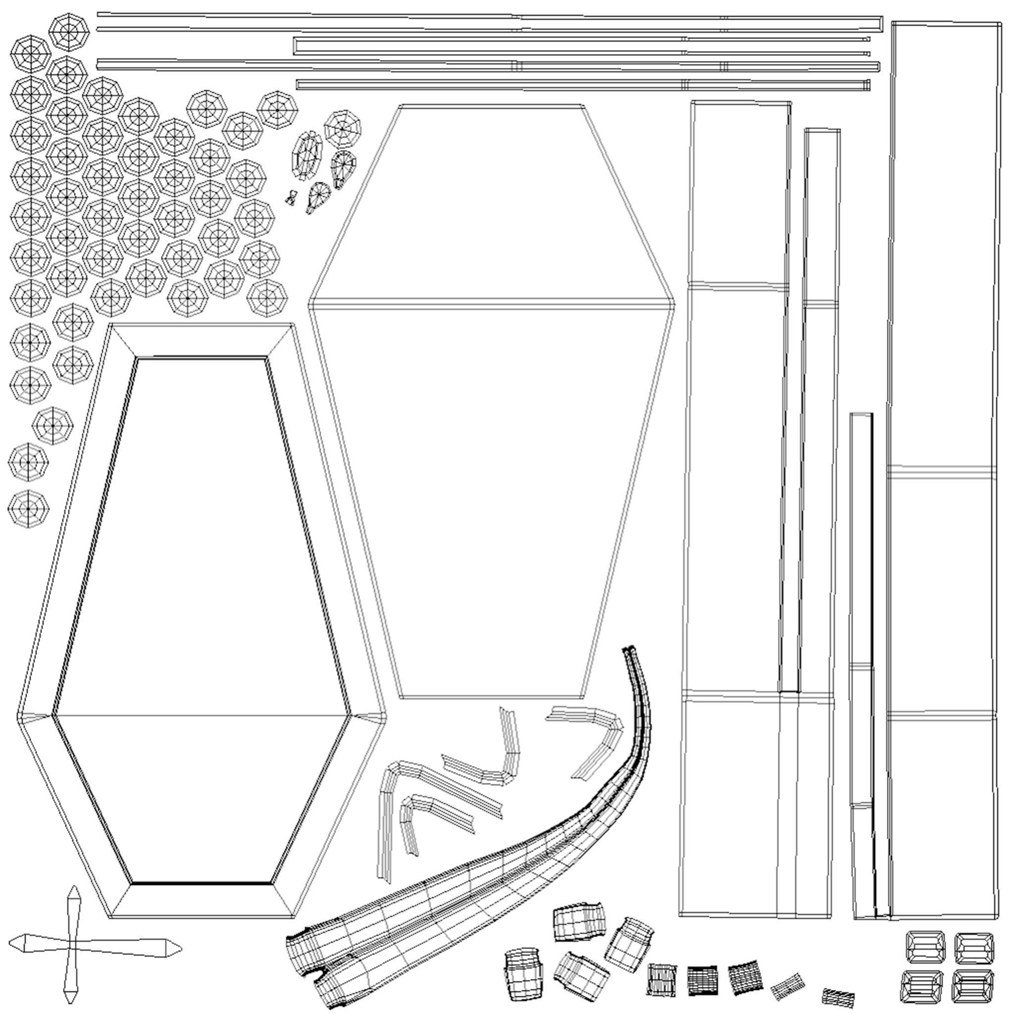 Coffin bag backpack - Low poly model Low-poly 3D model_7