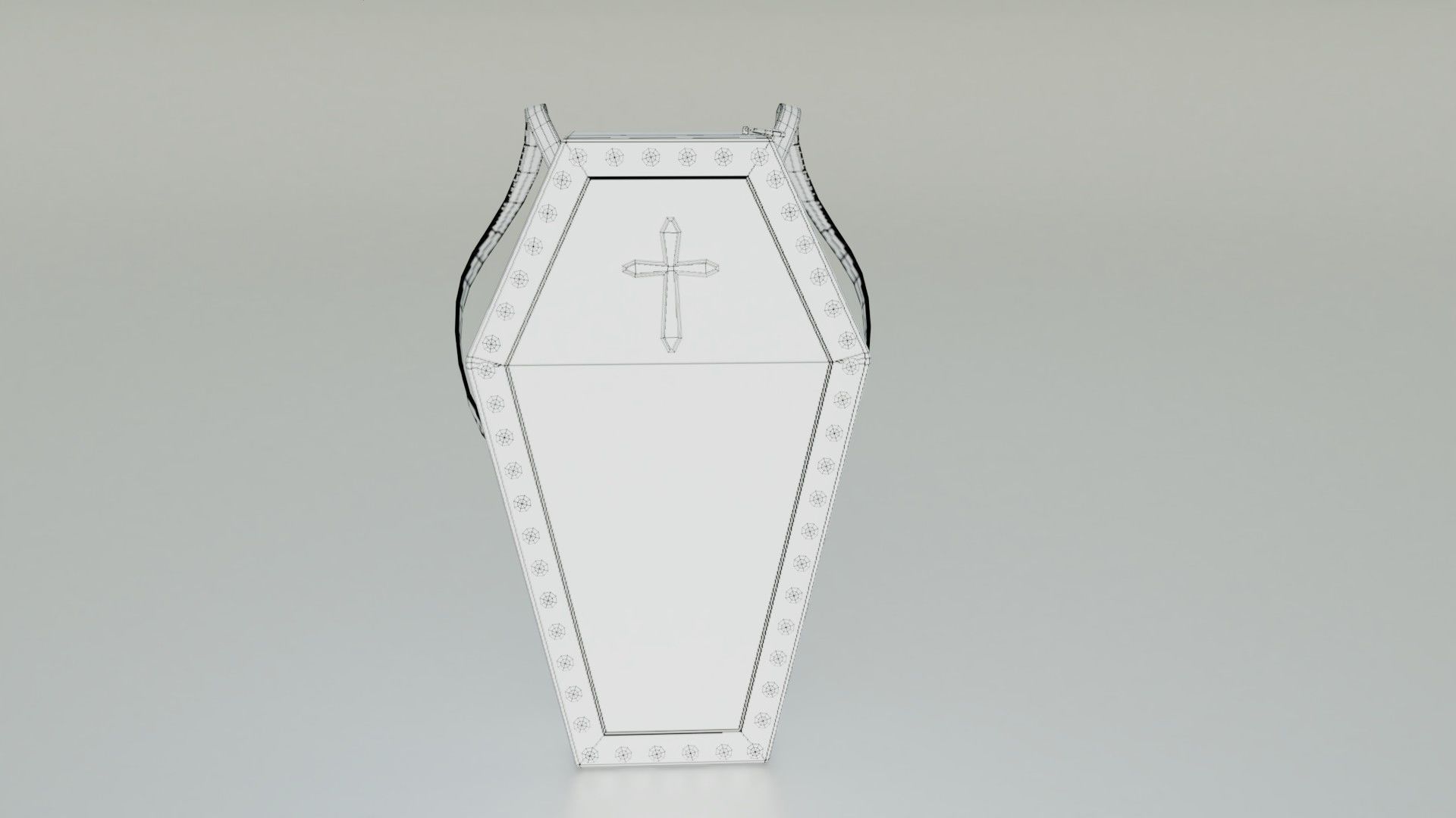 Coffin bag backpack - Low poly model Low-poly 3D model_5