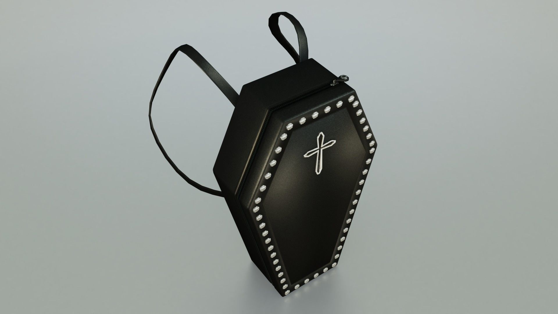 Coffin bag backpack - Low poly model Low-poly 3D model_4