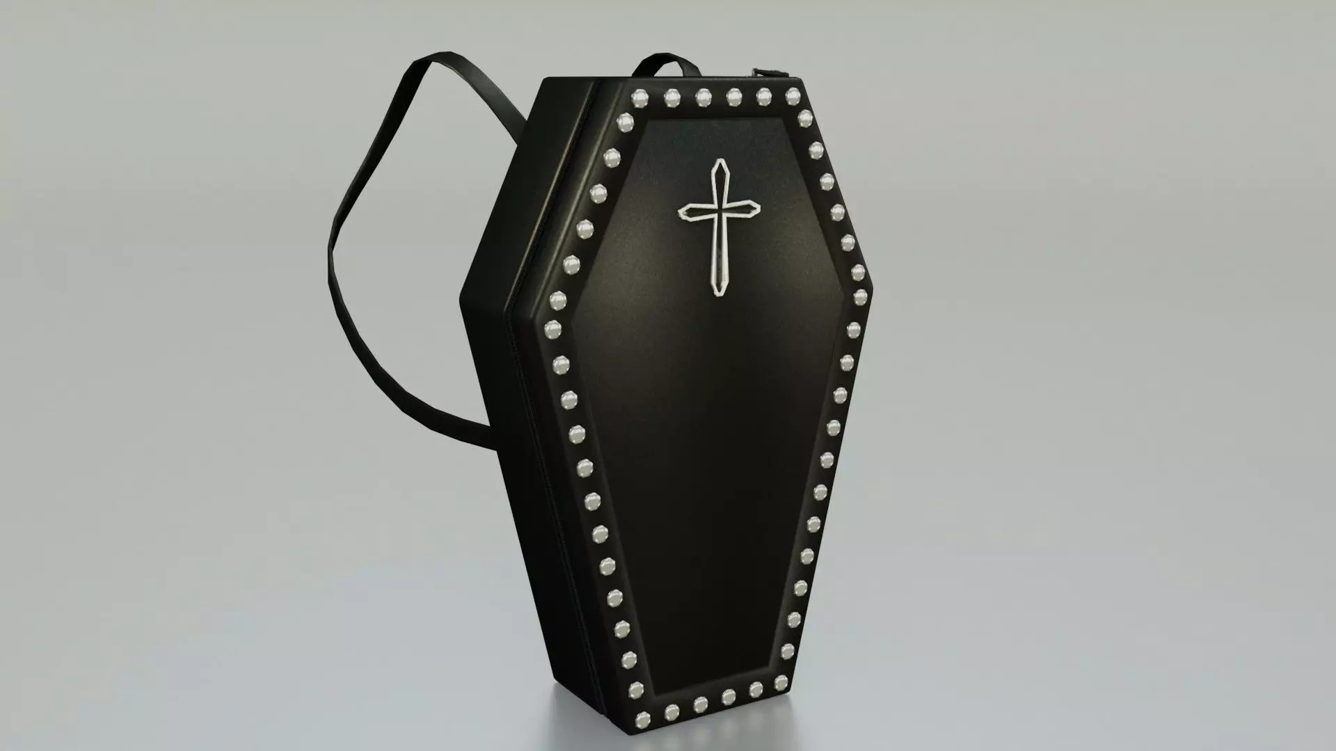 Coffin bag backpack - Low poly model Low-poly 3D model_0
