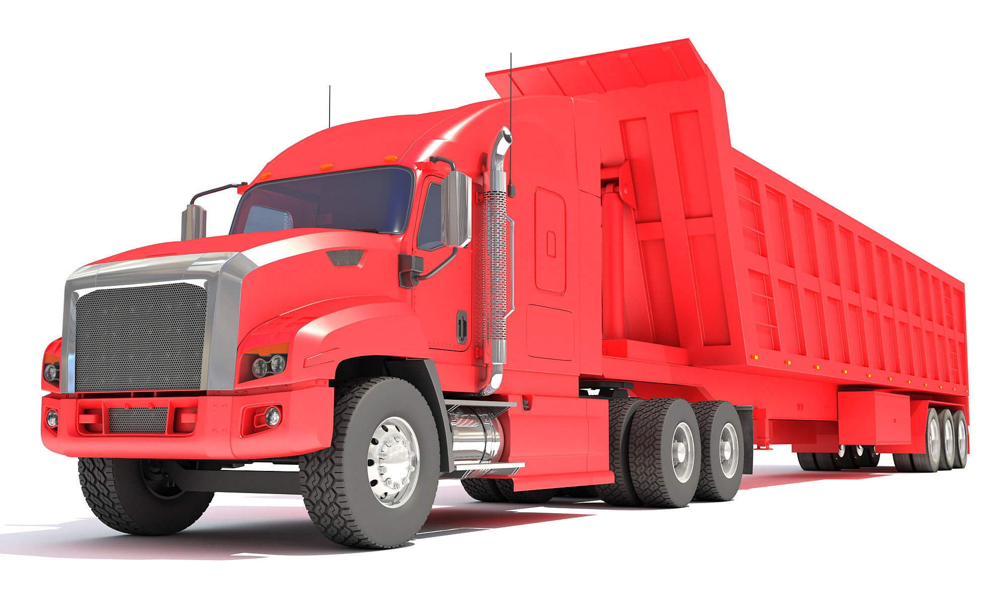 Dump Truck 3D model_1