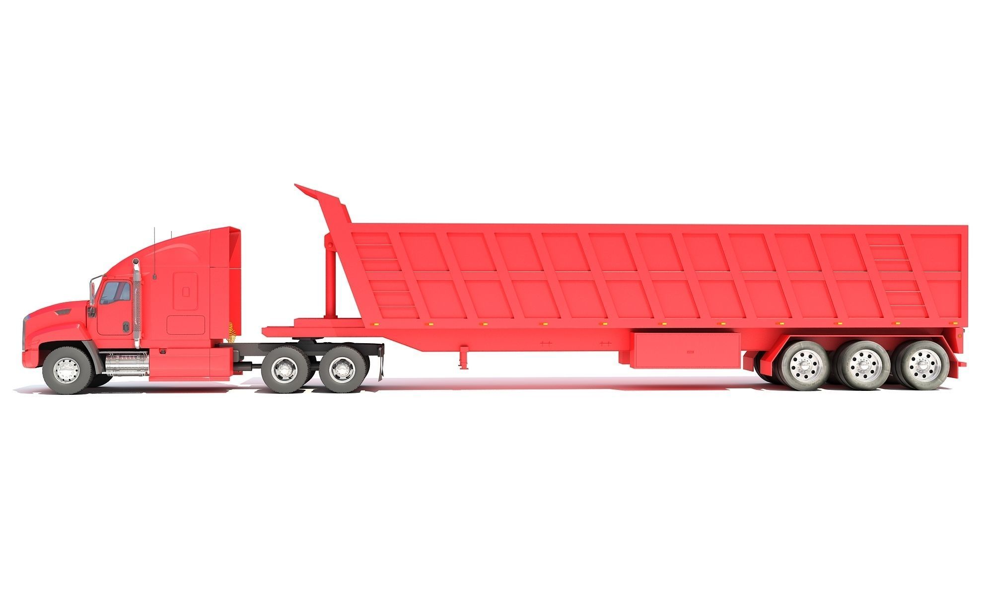 Dump Truck 3D model_3