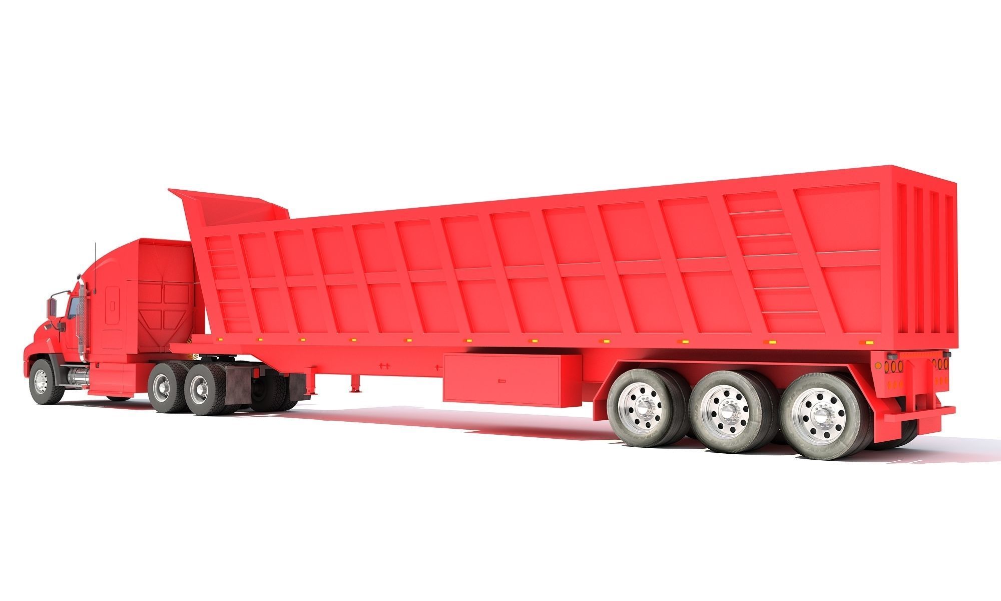 Dump Truck 3D model_4