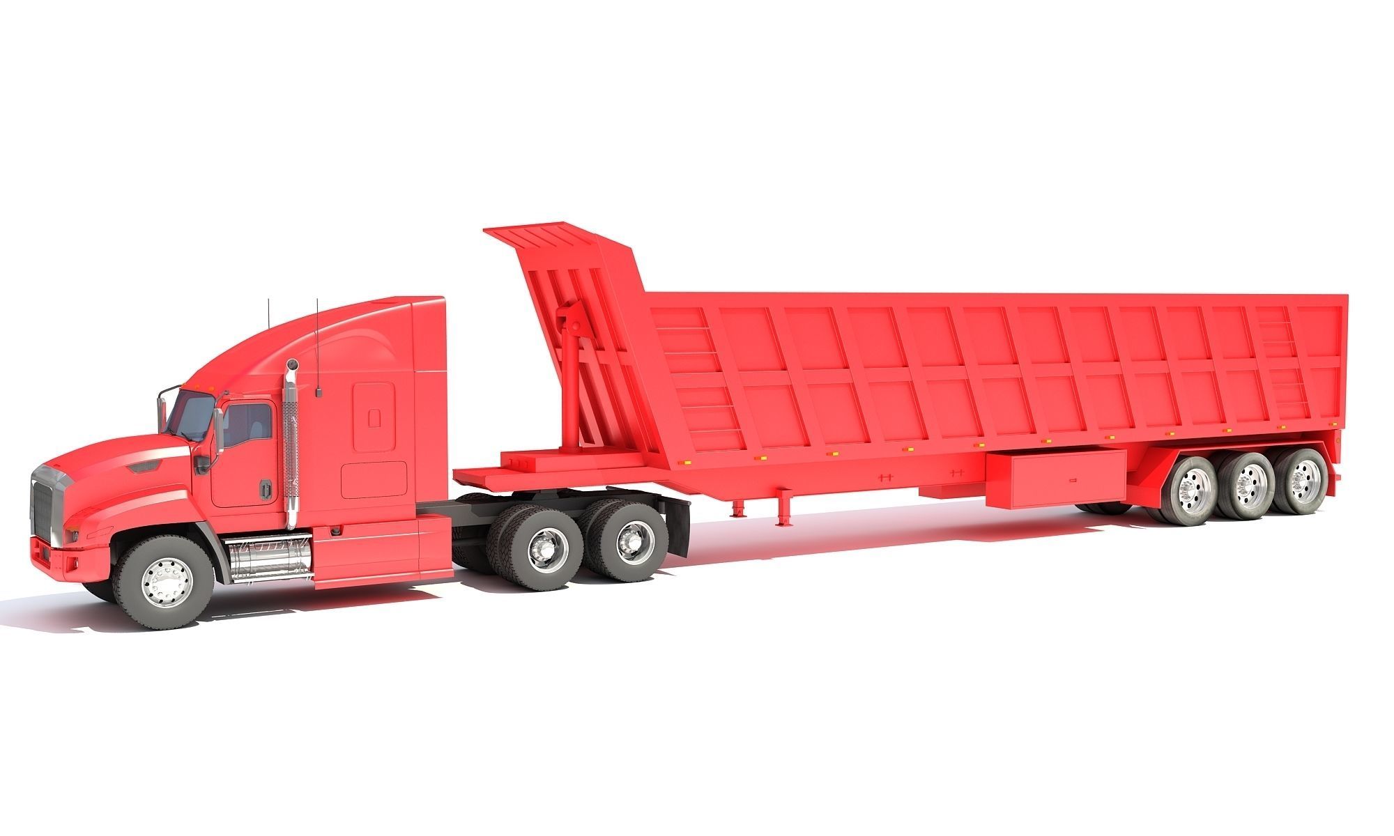 Dump Truck 3D model_2