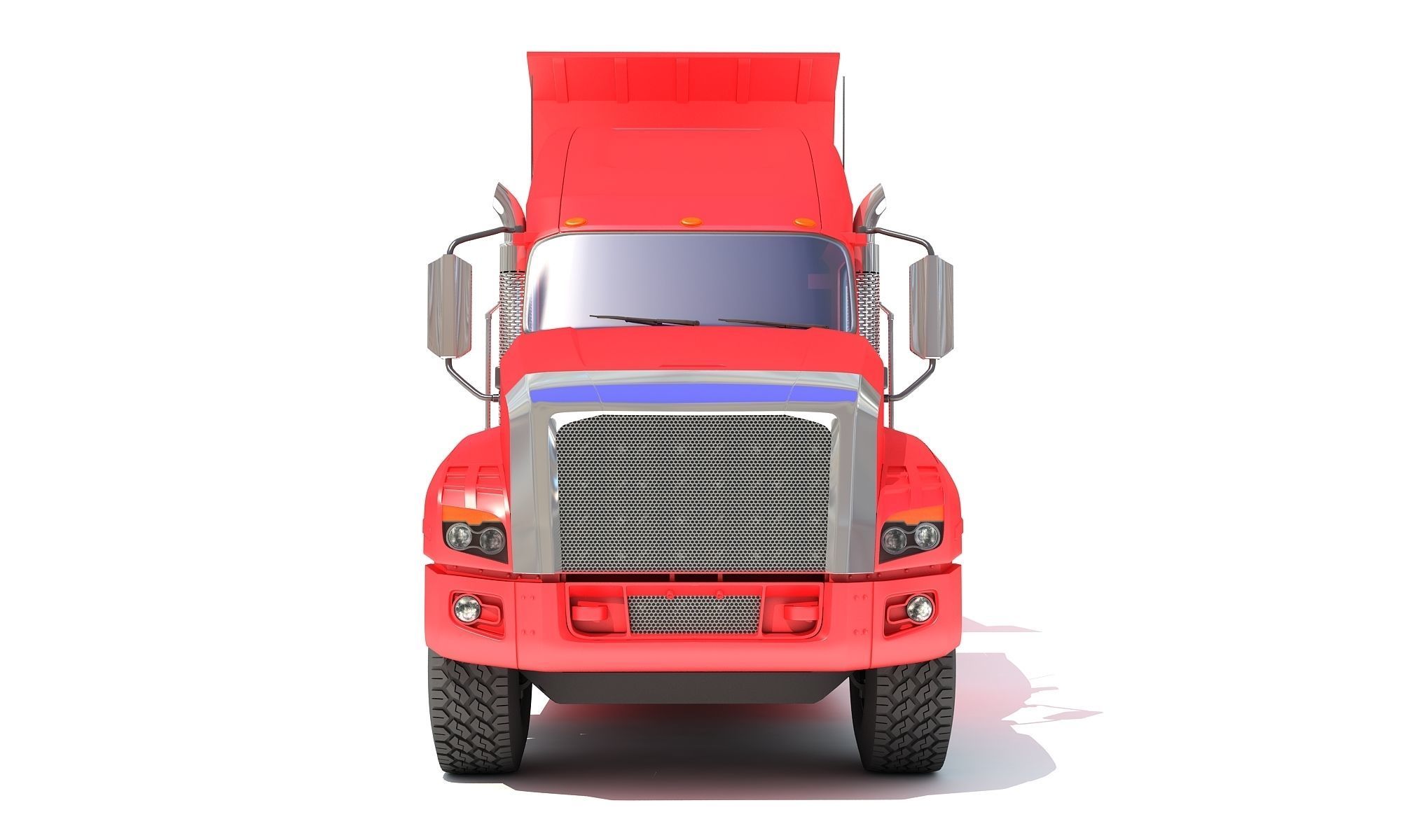 Dump Truck 3D model_9
