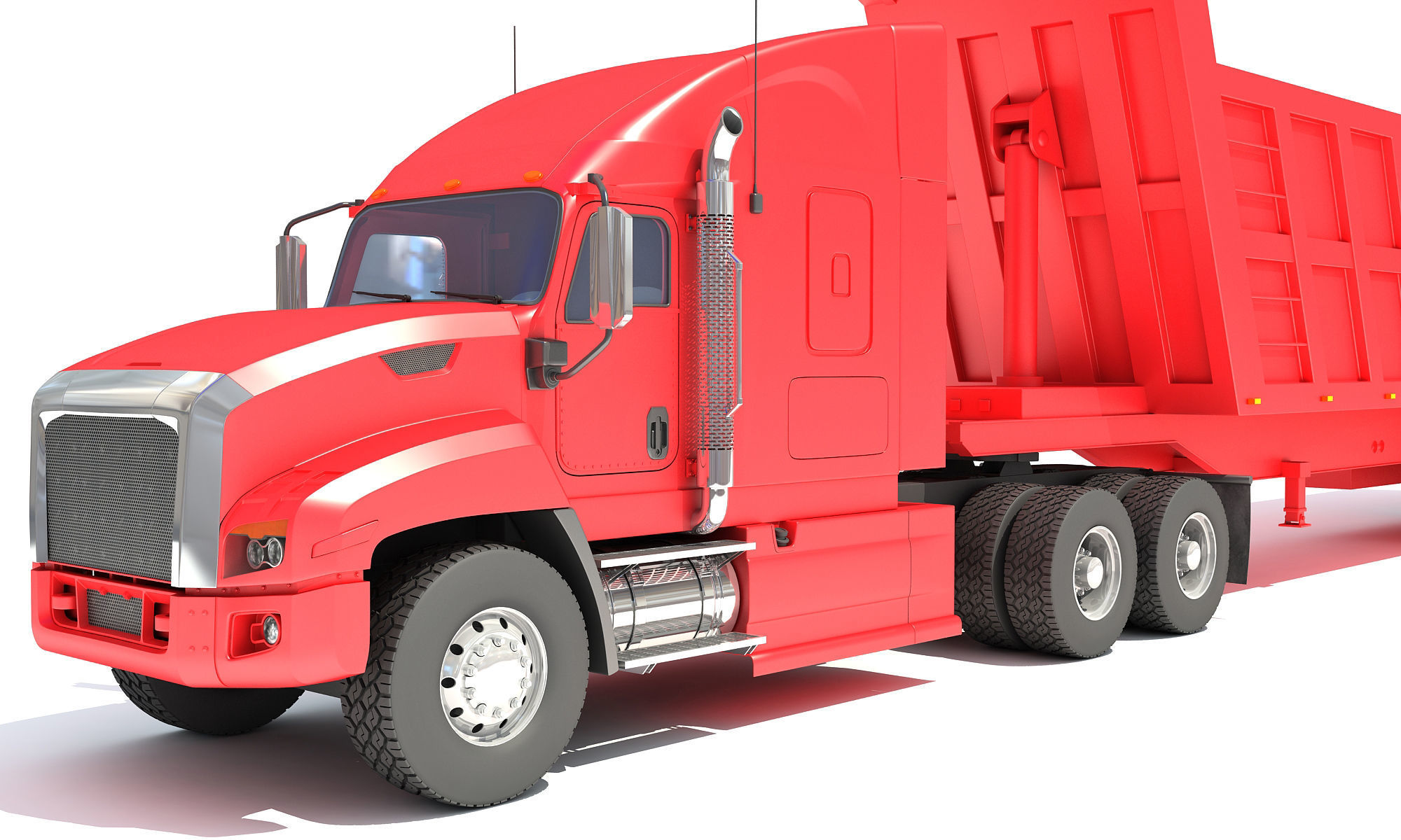 Dump Truck 3D model_10