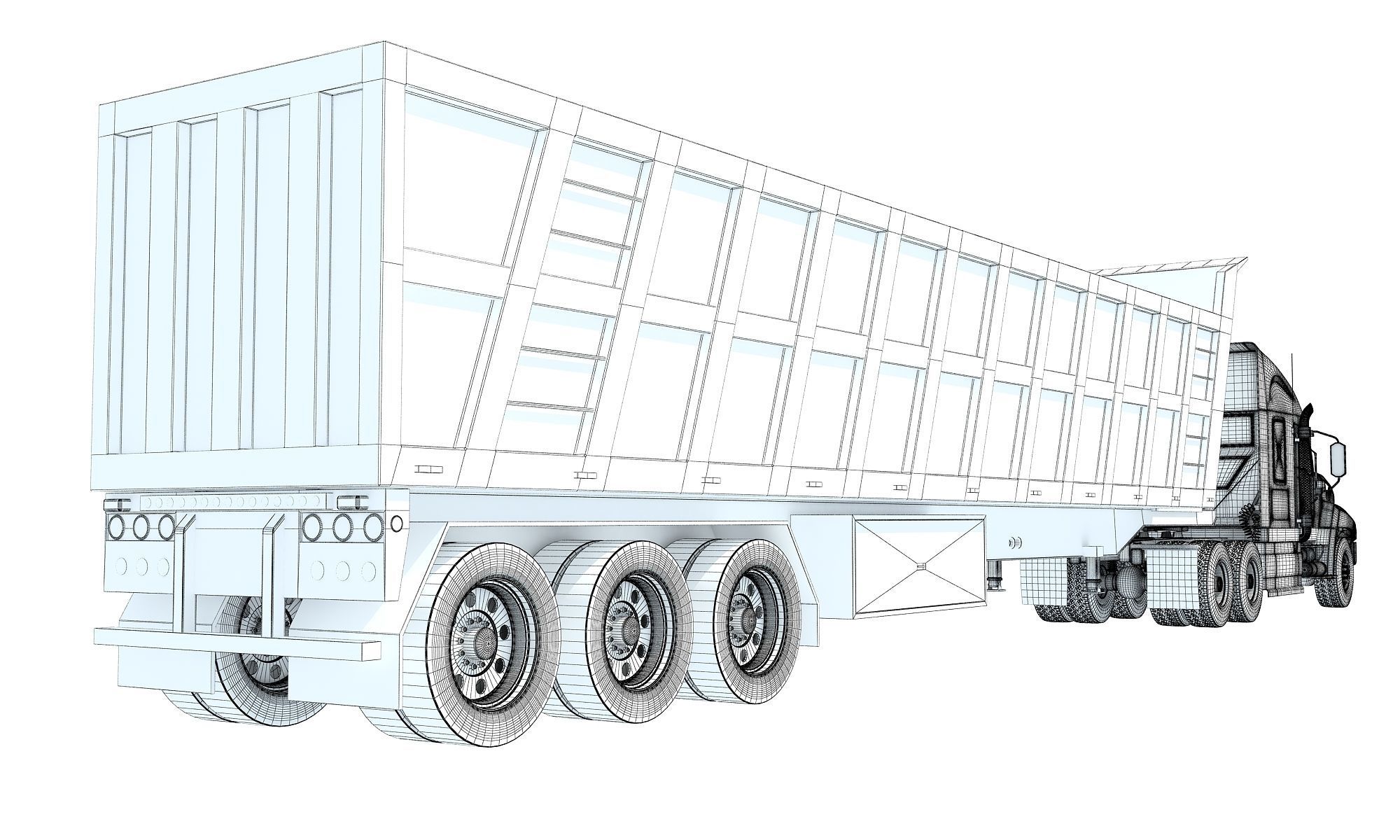 Dump Truck 3D model_15