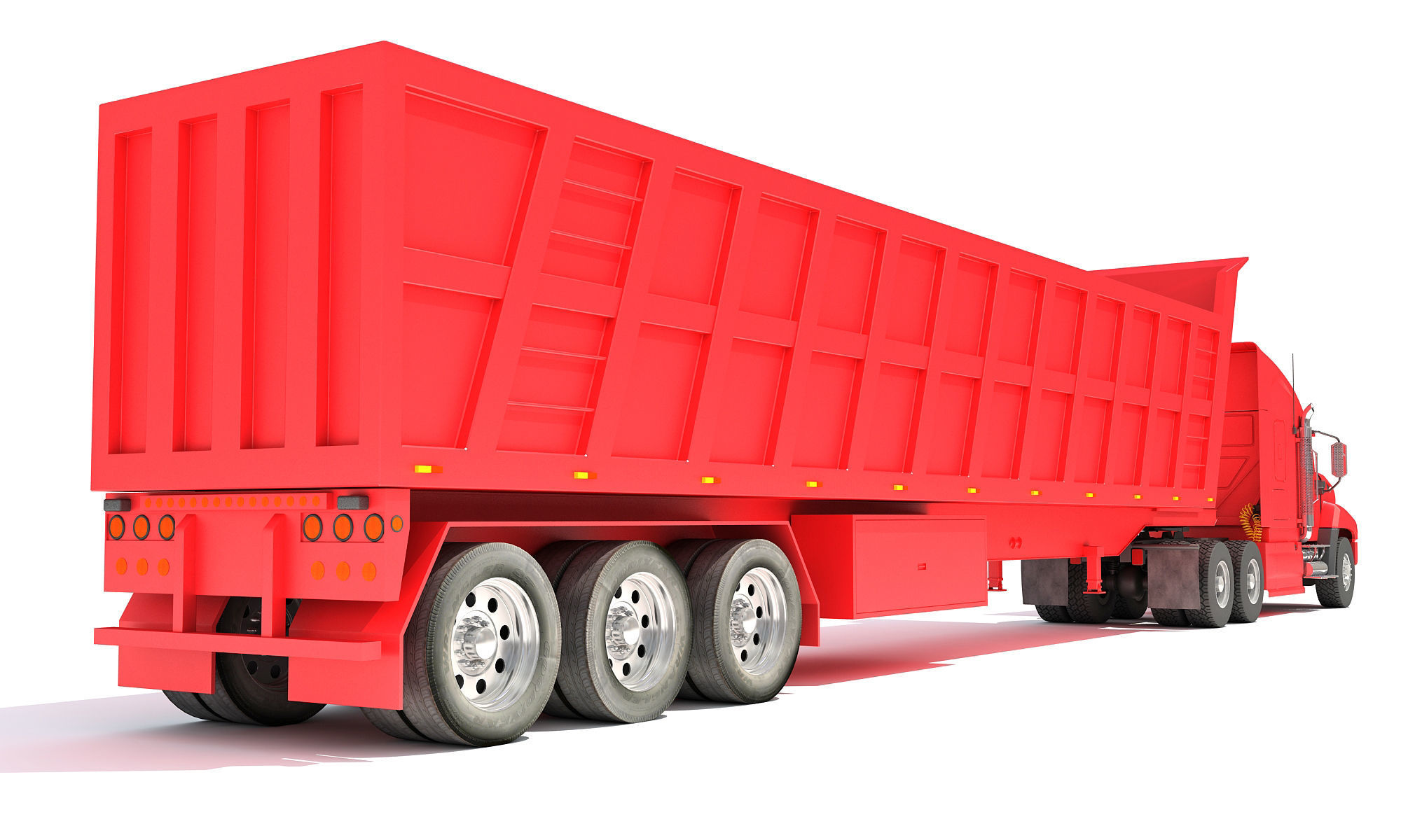 Dump Truck 3D model_6