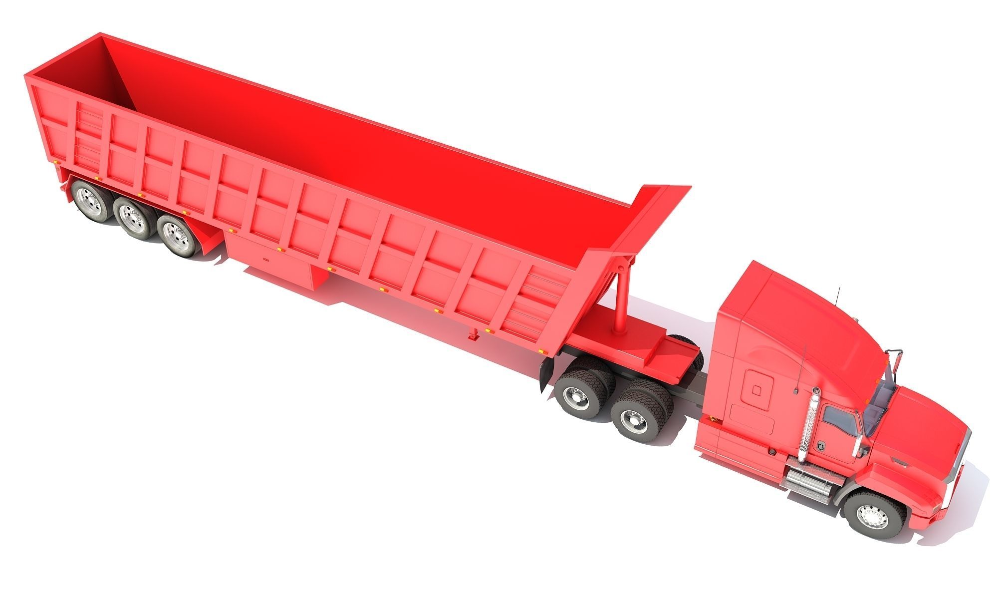 Dump Truck 3D model_8