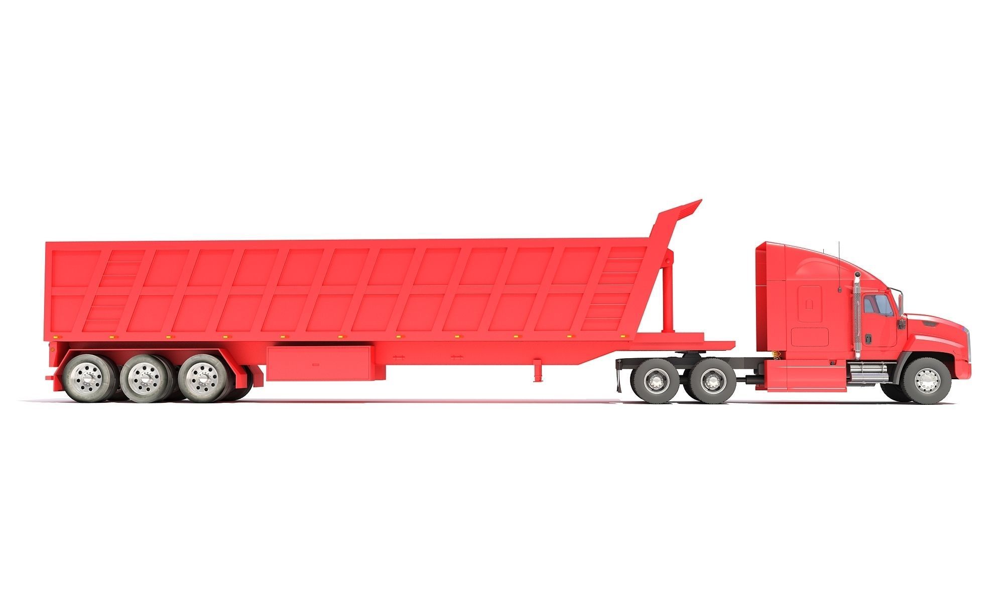 Dump Truck 3D model_7