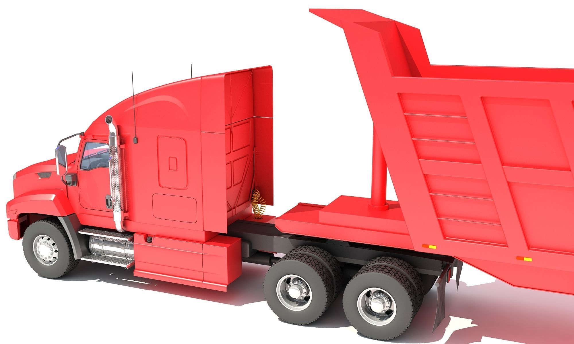 Dump Truck 3D model_11