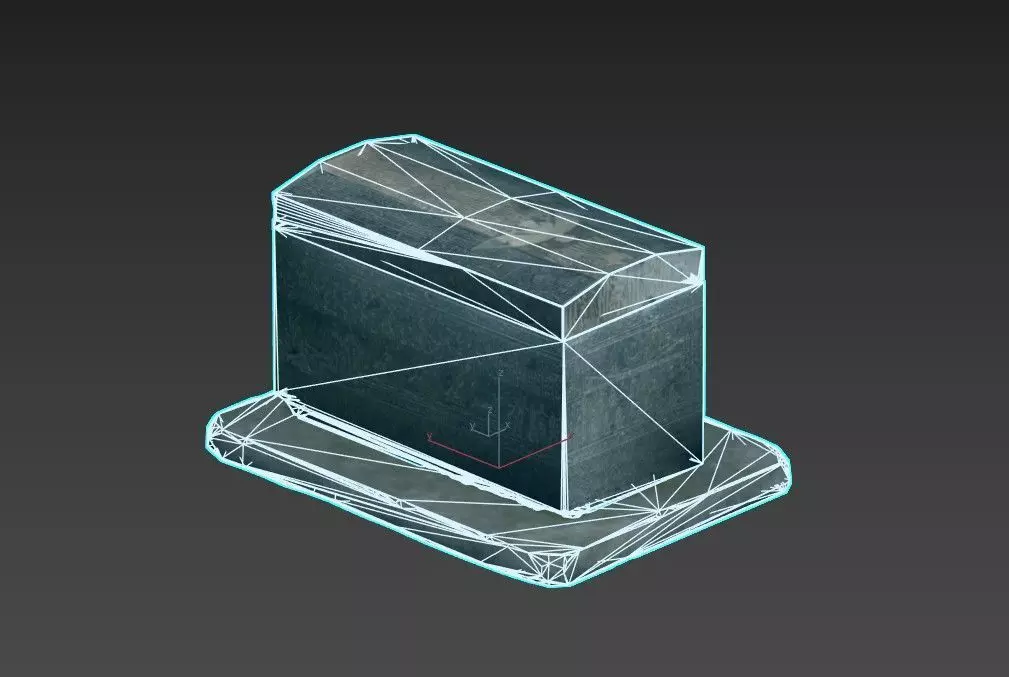 Egyptic Sarcophagus Low-poly 3D model_11