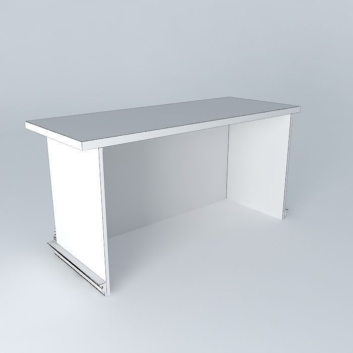 Reception table 3D model_4