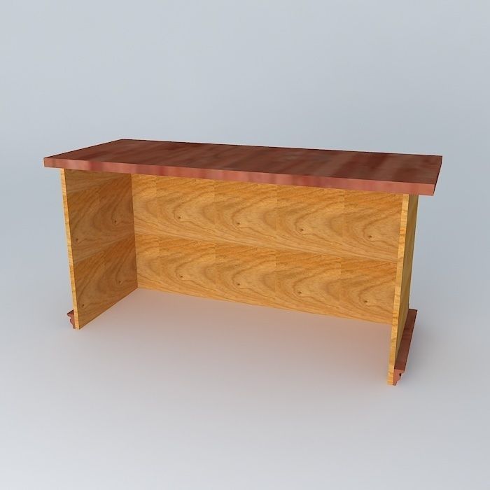 Reception table 3D model_1