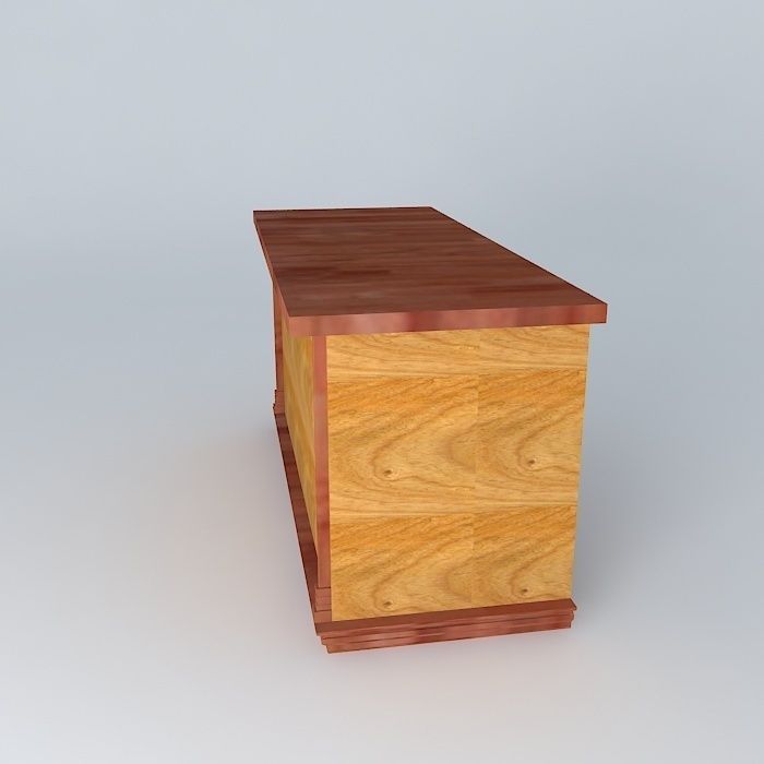 Reception table 3D model_2