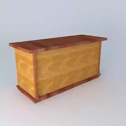 Reception table 3D model