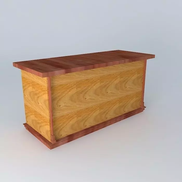 Reception table 3D model_0