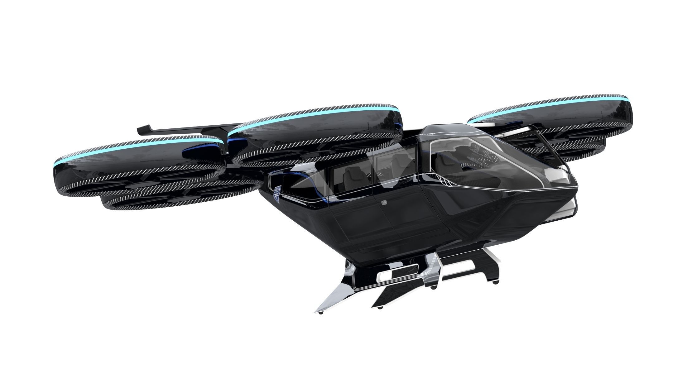 Flying Taxi Bell Nexus 3D model_13